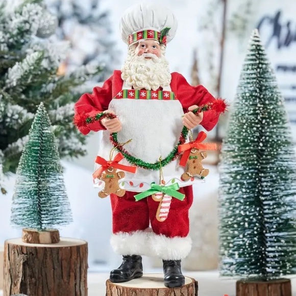 Other - Santa Baking Gingerbread Christmas Decor